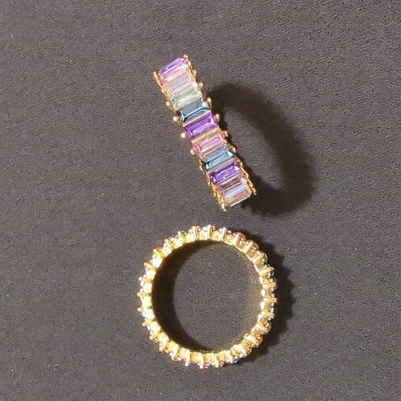 BaubleBar Mini Alidia Ring- Multi Blue - Picture 2 of 4